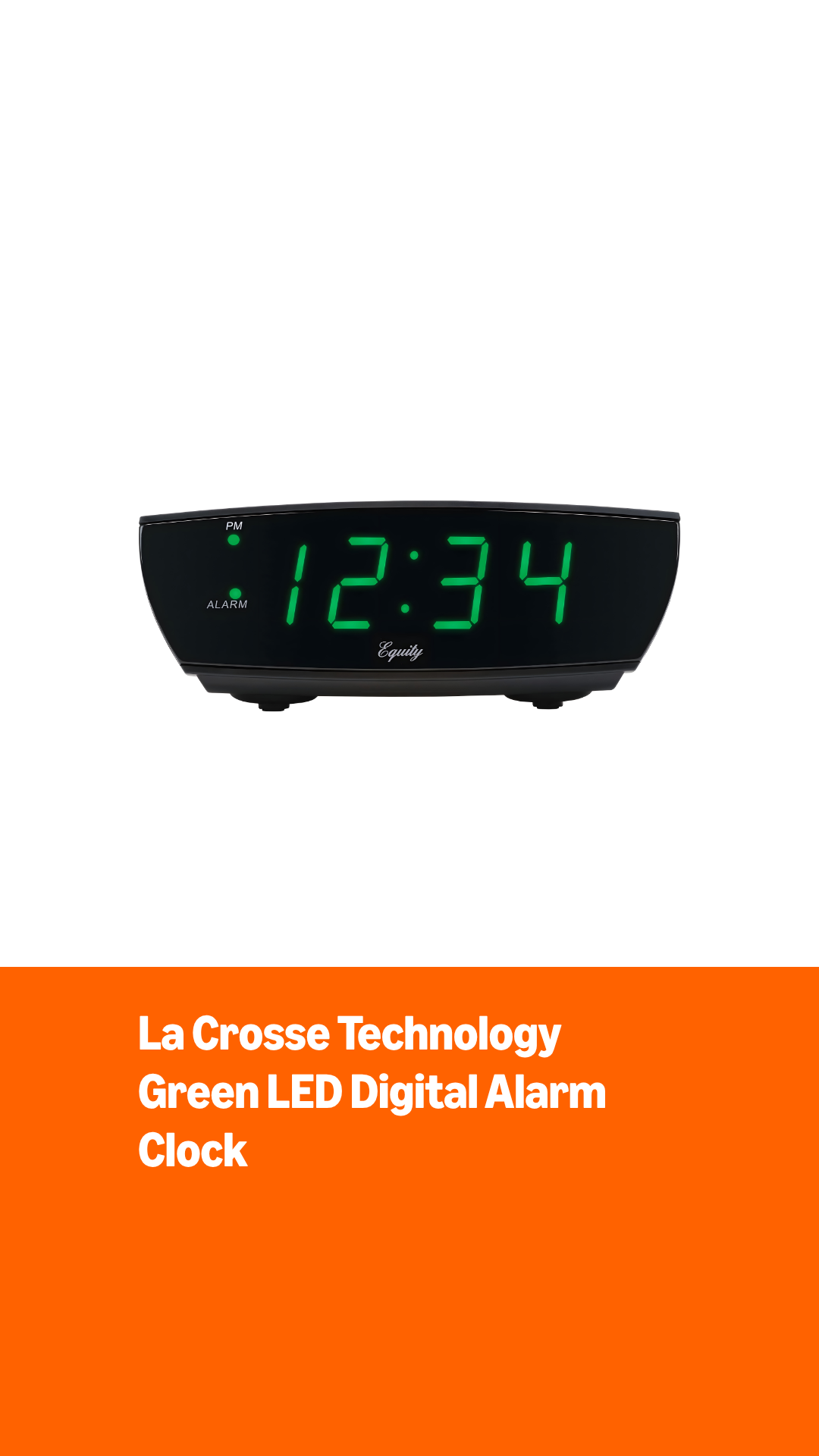 Amazon.com: Equity 75902 Green LED 0.9 Inch Digital Alarm Clock